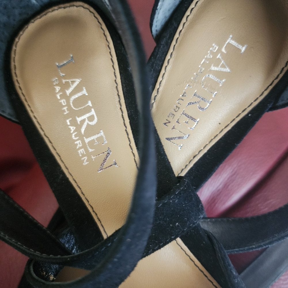 Ralph Lauren RLL Velvet Heels 🖤✨️ - Picture 3 of 5